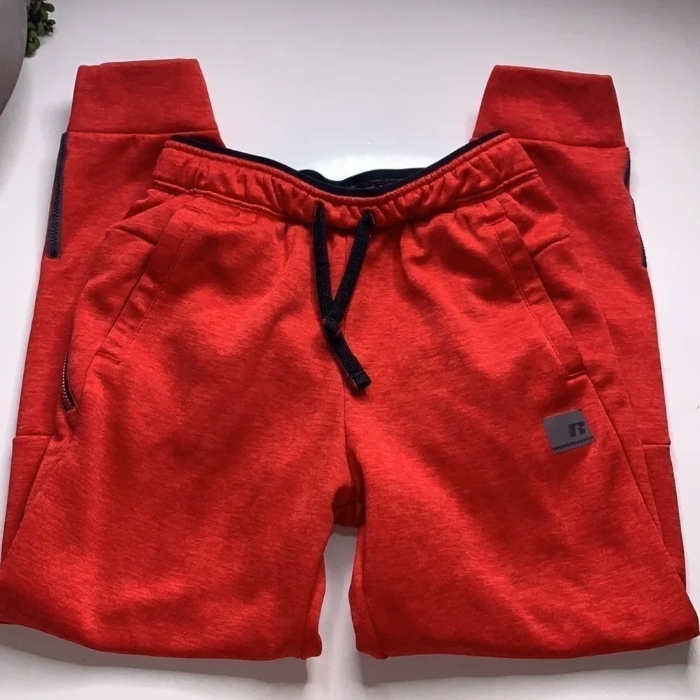Russell Tapered Athletic Street style Active sweatpants Large red solid